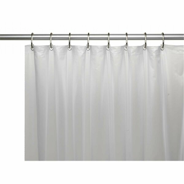 Livingquarters USC-3-10 3 Gauge Vinyl Shower Curtain Liner, Frosty Clear LI55874